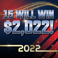 15 will win $2,022!
