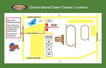 Grand Island Claim Center Map