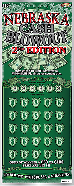 Nebraska Cash Blowout 2nd Edition ticket image.