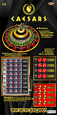 Caesars® ticket image.