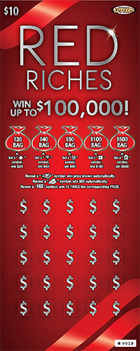 Red Riches ticket image.