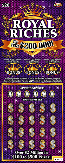Royal Riches ticket image.