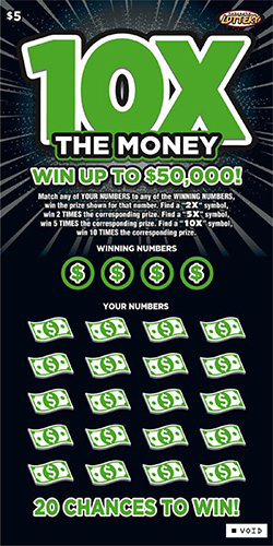 10X The Money ticket image.