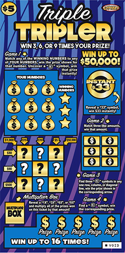 Triple Tripler ticket image.