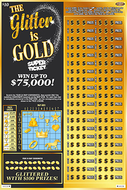 The Glitter Is Gold Super Ticket ticket image.