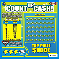 Count Up Ca$h! ticket image.