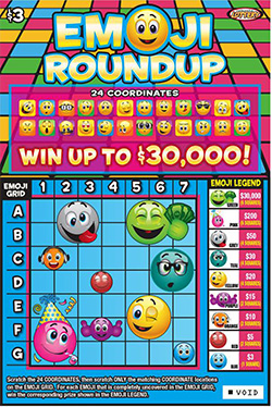 Emoji Round Up ticket image.