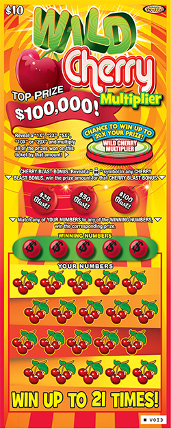 Wild Cherry Multiplier ticket image.