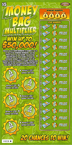 Money Bag Multiplier ticket image.
