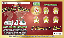 Holiday Wishes 2X ticket image.