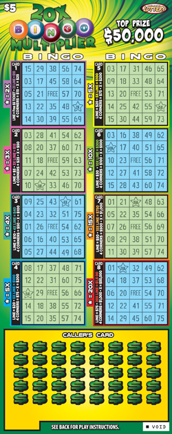 20X Bingo Multiplier ticket image.