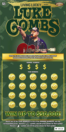 Living Lucky with Luke Combs ticket image.