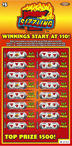 Sizzling 7™ ticket image.