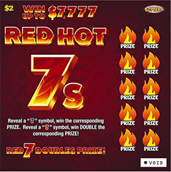 Red Hot 7s ticket image.