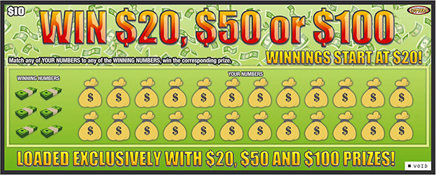 Win $20, $50 or $100 ticket image.
