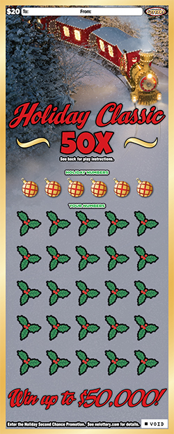 Holiday Classic 50X ticket image.