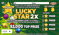 Lucky Star 2X ticket image.