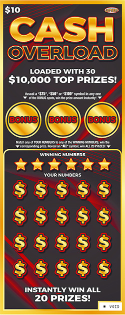 Cash Overload ticket image.