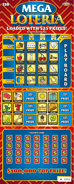 Mega Loteria ticket image.