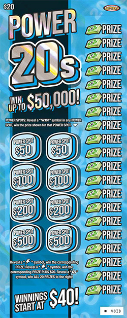 Power 20s ticket image.