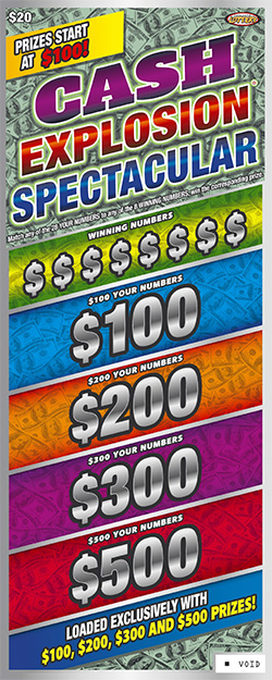 Cash Explosion Spectacular® scratch game from Nebraska Lottery