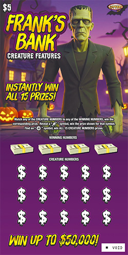 Creature Features ticket image.
