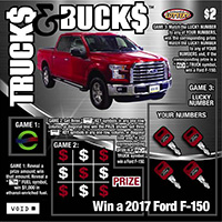 Truck$ & Buck$™ ticket image.