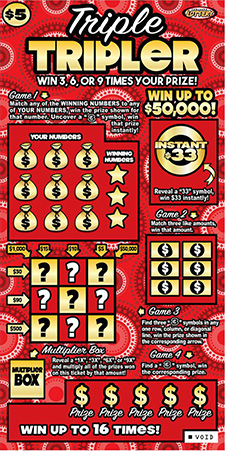 Triple Tripler ticket image.