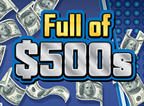FULL OF $500S scratch-off ticket