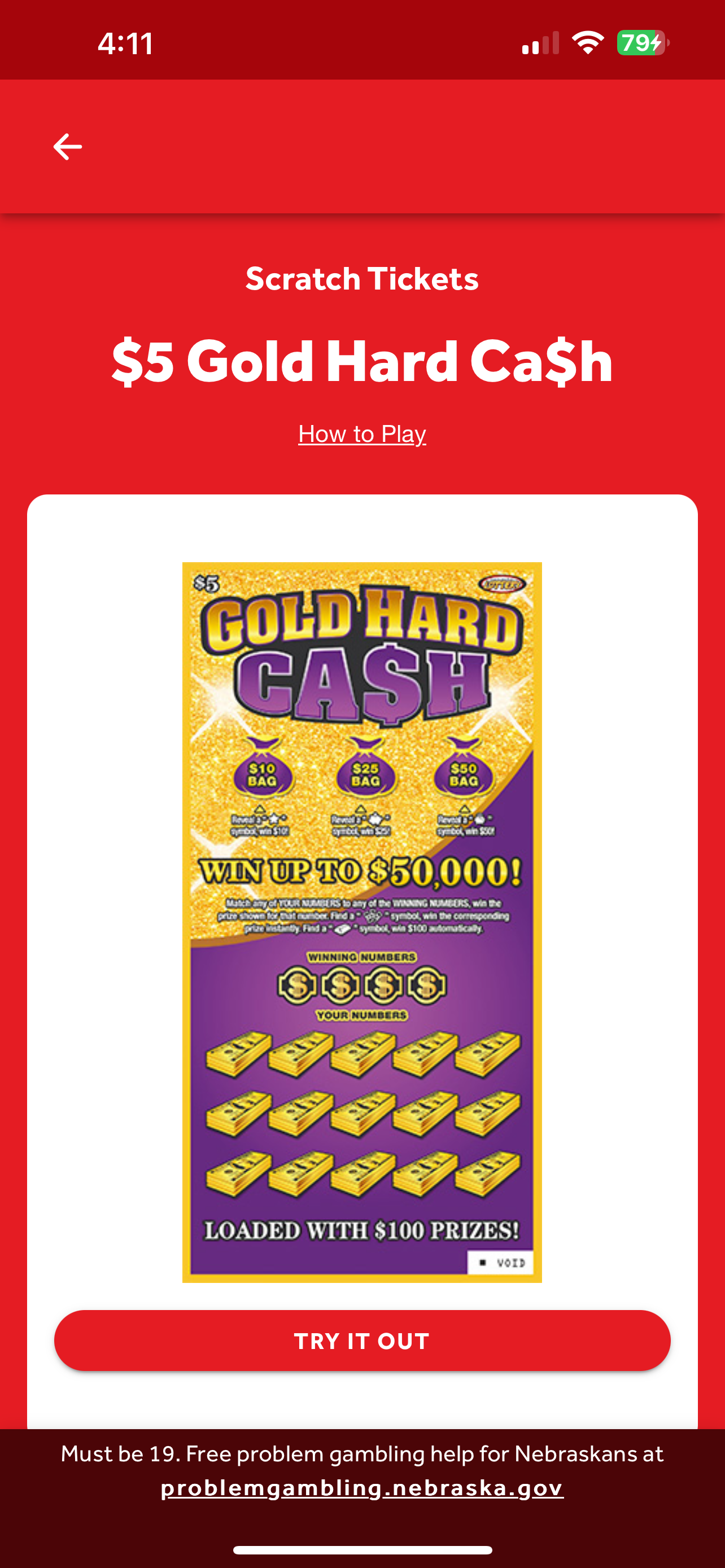 Scratch tickets